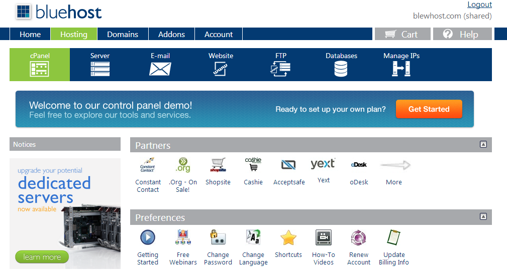 BlueHost Web Hosting Review ~ Previewshack