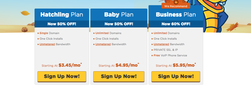 HostGator Plans