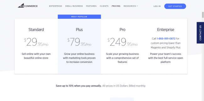 bigcommerce pricing