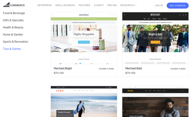 more bigcommerce themes